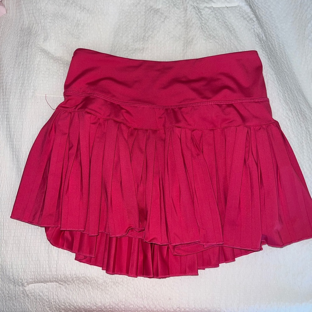 Gold Hinge, hot pink skirt, size small